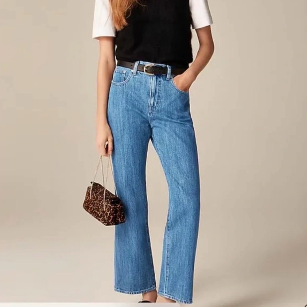 J. Crew 27T Elaine Wash Midrise Relaxed Kickout Jeans